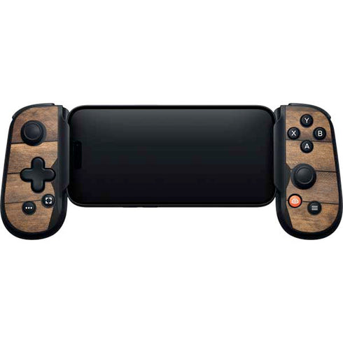 Early American Wood Planks Backbone One for iPhone Game Controller Skin